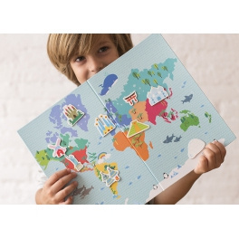APLI KIDS Magnetyczna układanka - Mapa świata