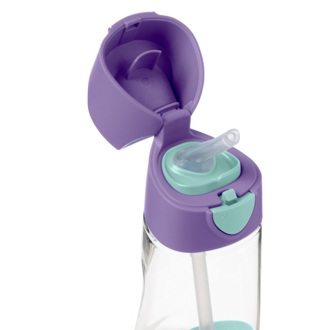 B.BOX Bidon tritanowy ze słomką 450 ml, Lilac Pop B.BOX Bidon tritanowy ze słomką 450 ml, Lilac Pop
