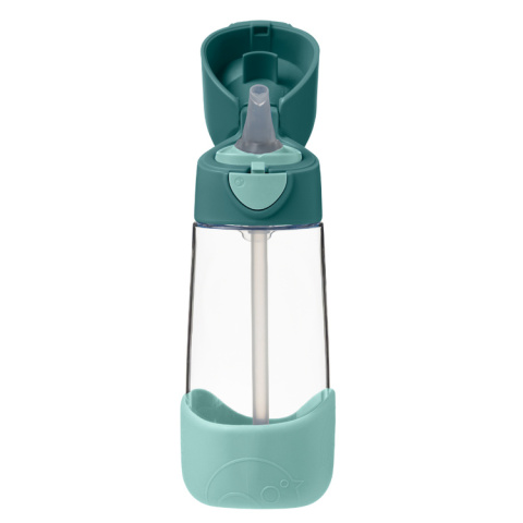 B.box Bidon tritanowy ze słomką 450 ml, Emerald Forest B.box Bidon tritanowy ze słomką 450 ml, Emerald Forest