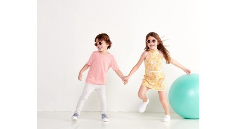 BABIATORS Okulary przeciwsłoneczne 0-2 lat brzoskwiniowy, Round - Peachy Keen BABIATORS Okulary przeciwsłoneczne 0-2 lat brzoskwiniowy, Round - Peachy Keen