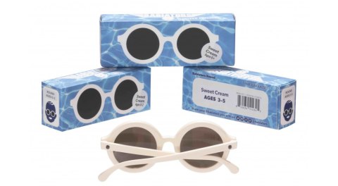 BABIATORS Okulary przeciwsłoneczne 0-2 lata kremowe, Round - Sweet Cream BABIATORS Okulary przeciwsłoneczne 0-2 lata kremowe, Round - Sweet Cream