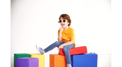 BABIATORS Okulary przeciwsłoneczne 0-2 lata kremowe, Round - Sweet Cream BABIATORS Okulary przeciwsłoneczne 0-2 lata kremowe, Round - Sweet Cream