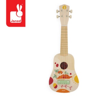 Drewniana gitara dla dzieci - Ukulele Janod Sunshine