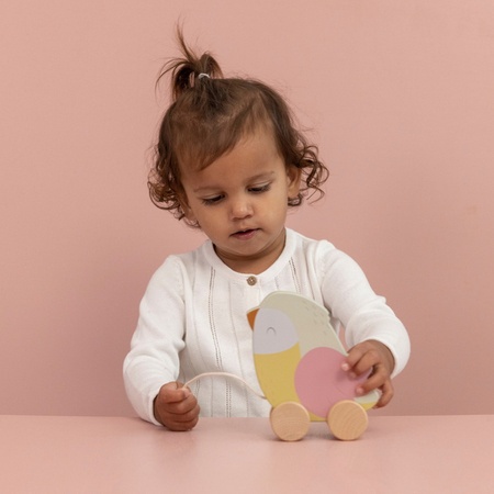 Little Dutch Ptaszek do ciągnięcia Flowers & Butterflies