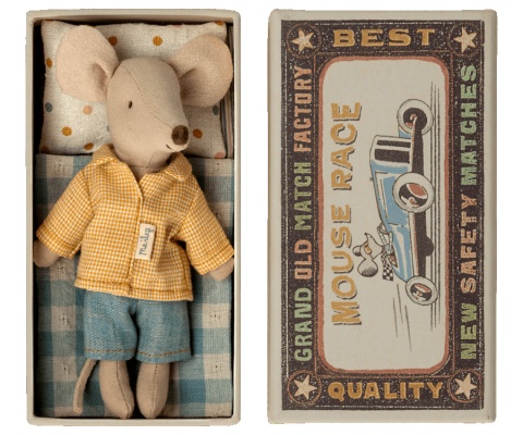 MAILEG Duży brat w pudełku, Big brother mouse in matchbox