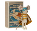 MAILEG Super hero mouse, Little brother in matchbox