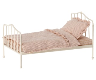 MAILEG Łóżko mini purple, Miniature bed, Mini - Purple