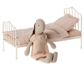 MAILEG Łóżko mini purple, Miniature bed, Mini - Purple