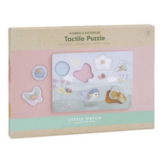 Little Dutch Puzzle sensoryczne Flowers & Butterflies FSC