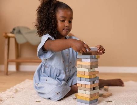 Little Dutch Gra drewniana Jenga , Gra Wieża