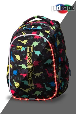 Coolpack Plecak młodzieżowy Joy M Led Dinosaurs