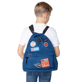 Coolpack Plecak worek Urban Blue Badges