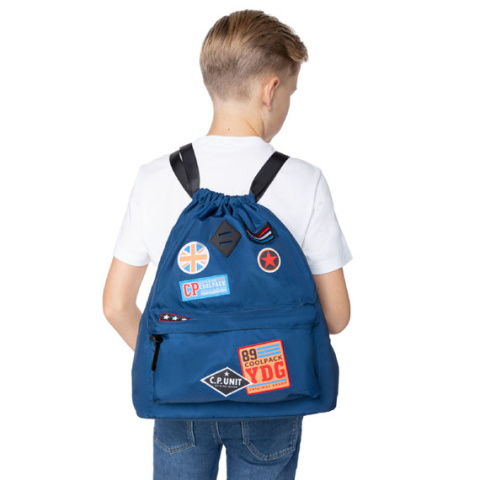 Coolpack Plecak worek Urban Blue Badges