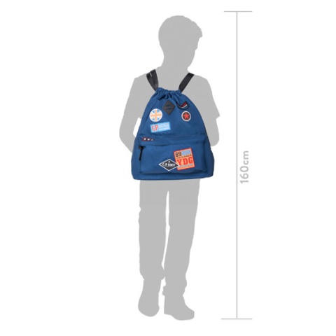 Coolpack Plecak worek Urban Blue Badges