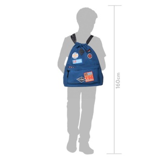 Coolpack Plecak worek sportowy Urban Grey Badges