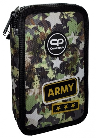 Coolpack Piórnik podwójny z wyposażeniem Jumper 2 Army Stars