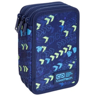 Coolpack Piórnik potrójny z wyposażeniem Jumper 3 Chevron