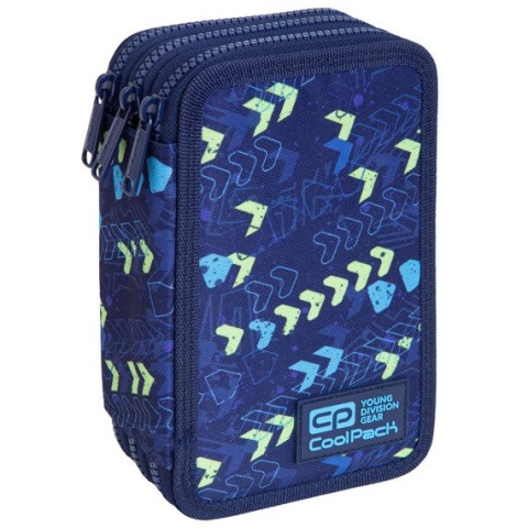 Coolpack Piórnik potrójny z wyposażeniem Jumper 3 Chevron