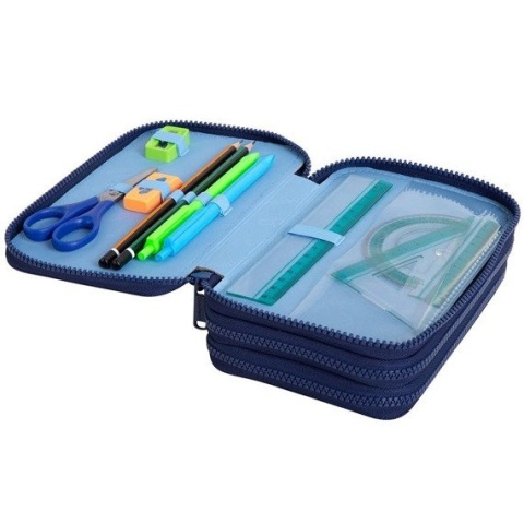 Coolpack Piórnik potrójny z wyposażeniem Jumper 3 Chevron