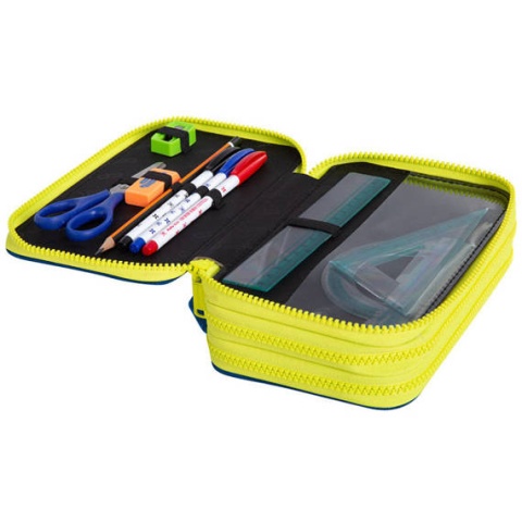 Coolpack Piórnik potrójny z wyposażeniem Jumper 3 Sky Flights