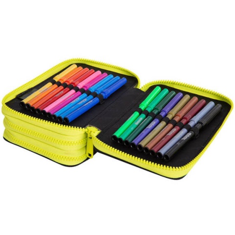 Coolpack Piórnik potrójny z wyposażeniem Jumper 3 Sky Flights