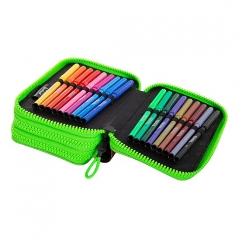 Coolpack Piórnik potrójny z wyposażeniem Jumper 3 City Jungle