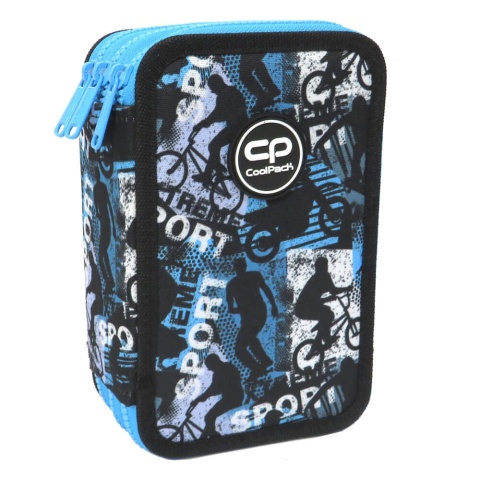 Coolpack Piórnik potrójny z wyposażeniem Jumper 3 Gardient Bikers
