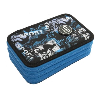 Coolpack Piórnik potrójny z wyposażeniem Jumper 3 Gardient Bikers