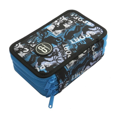 Coolpack Piórnik potrójny z wyposażeniem Jumper 3 Gardient Bikers