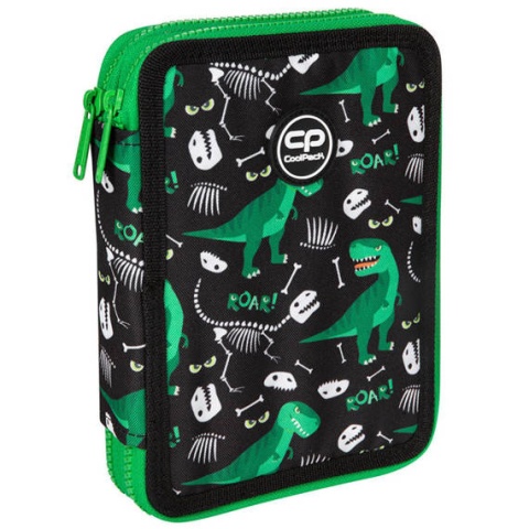 Coolpack Piórnik podwójny z wyposażeniem JUMPER XL Dinosaurs