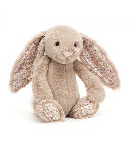 Jellycat Blossom Bea Beige Bunny - królik 31cm Blossom królik beżowy kolorowe uszy 31cm