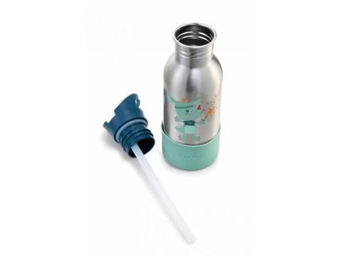 LILLIPUTIENS Bidon 600 ml ze stali nierdzewnej ze słomką Magiczny Smok Joe LILLIPUTIENS Bidon 600 ml ze stali nierdzewnej ze słomką Magiczny Smok Joe