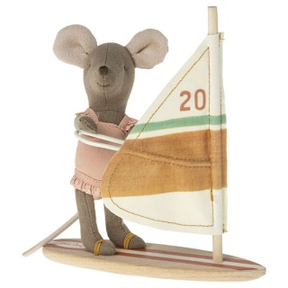 MAILEG Myszka - Beach mice, Surfer little sister