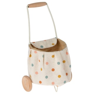 Maileg Wózek - Trolley, Mini - Multi dots