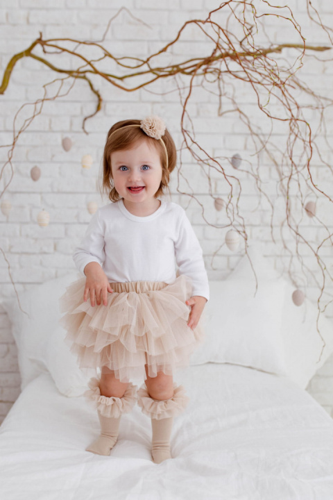 Manufaktura Falbanek BLOOMERSY TUTU- BEŻ Manufaktura Falbanek BLOOMERSY TUTU- BEŻ