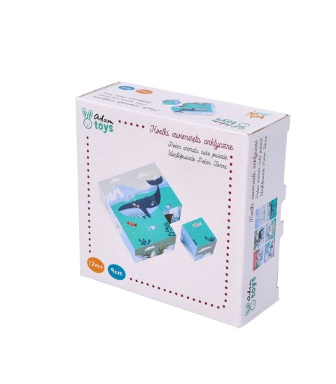 ADAM TOYS Kostki układanka sześcienna zwierzęta Arktyki ADAM TOYS Kostki układanka sześcienna zwierzęta Arktyki