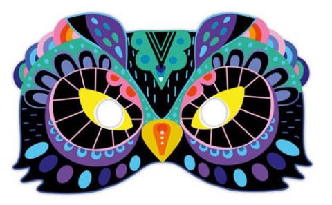 JANOD Zestaw kreatywny Zdrapywanki Maski i okulary Zwierzęta 5+