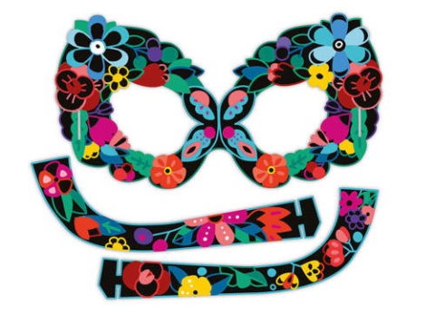 JANOD Zestaw kreatywny Zdrapywanki Maski i okulary Zwierzęta 5+