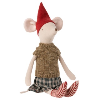 MAILEG Świąteczna mysz dziewczynka medium, Christmas mouse, Medium - Girl