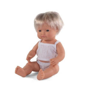 Miniland Doll Lalka chłopiec Europejczyk 38cm