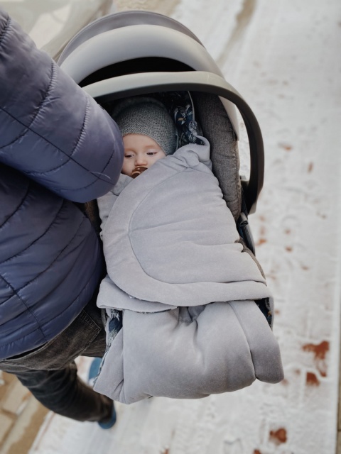 Sleepee Otulacz/kocyk do fotelika samochodowego Royal Baby Grey