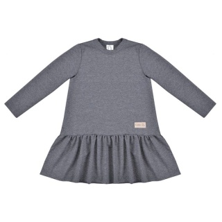 TUSS Sukienka FRILLY dark melange