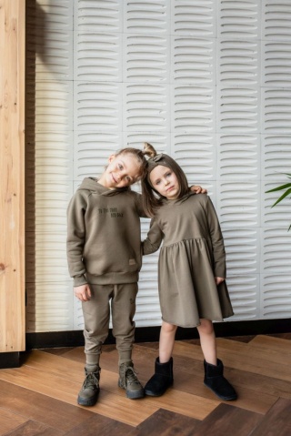 TUSS Sukienka z kapturem HODDIE khaki