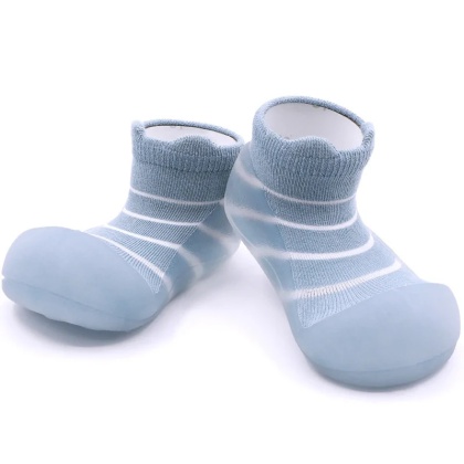 Buciki Attipas Bamboo See Through Bear Blue