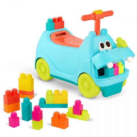 B.Toys Locbloc Hippo Ride-On with Blocks – JEŹDZIK-HIPCIO z klockami - Land of B B.Toys Locbloc Hippo Ride-On with Blocks – JEŹDZIK-HIPCIO z klockami - Land of B