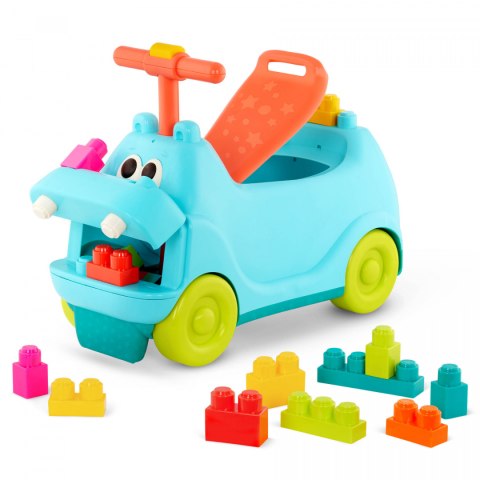 B.Toys Locbloc Hippo Ride-On with Blocks – JEŹDZIK-HIPCIO z klockami - Land of B B.Toys Locbloc Hippo Ride-On with Blocks – JEŹDZIK-HIPCIO z klockami - Land of B