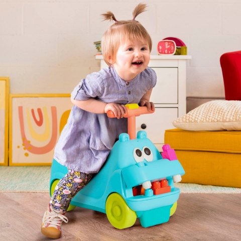 B.Toys Locbloc Hippo Ride-On with Blocks – JEŹDZIK-HIPCIO z klockami - Land of B B.Toys Locbloc Hippo Ride-On with Blocks – JEŹDZIK-HIPCIO z klockami - Land of B