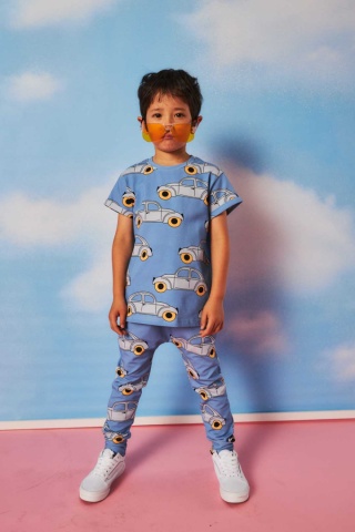 DEAR SOPHIE Tshirt Garbus Niebieski
