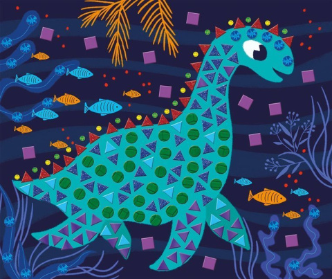 JANOD Zestaw kreatywny Mozaika Dinozaury 4+ JANOD Zestaw kreatywny Mozaika Dinozaury 4+