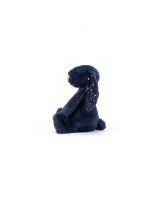 Jellycat Bashful Królik granatowy gwiazdki 18 cm